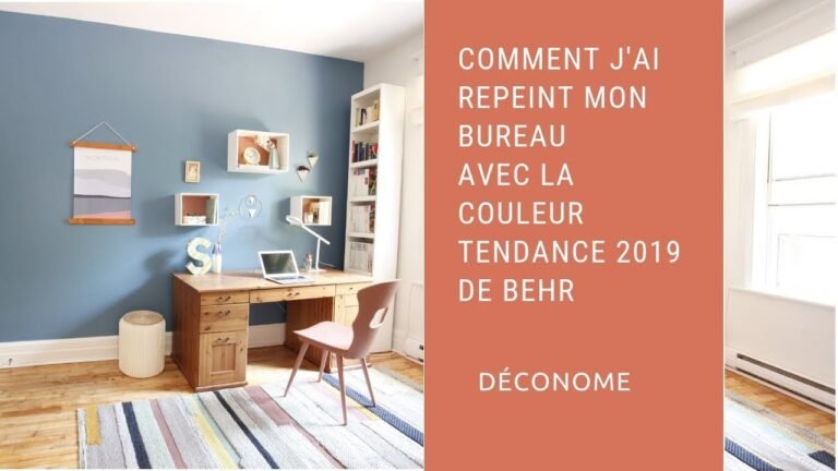 Peinture couleur tendance bureau de travail