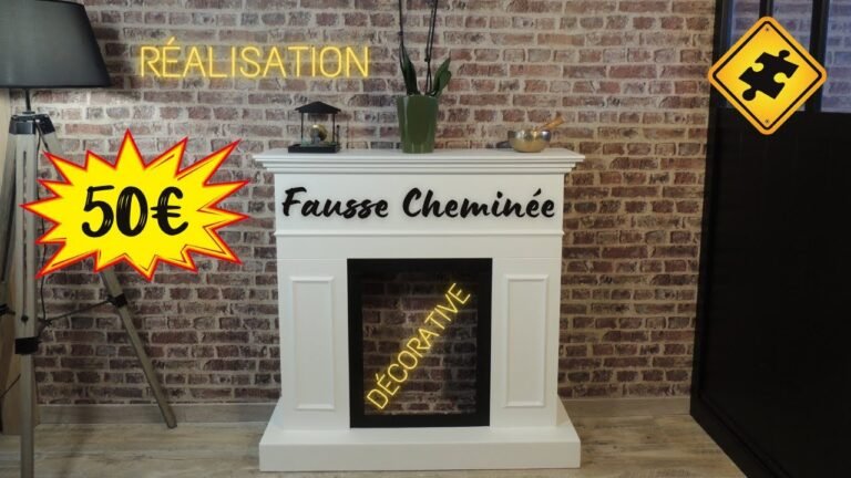 Fausse cheminée murale décorative - Tendances Peintures